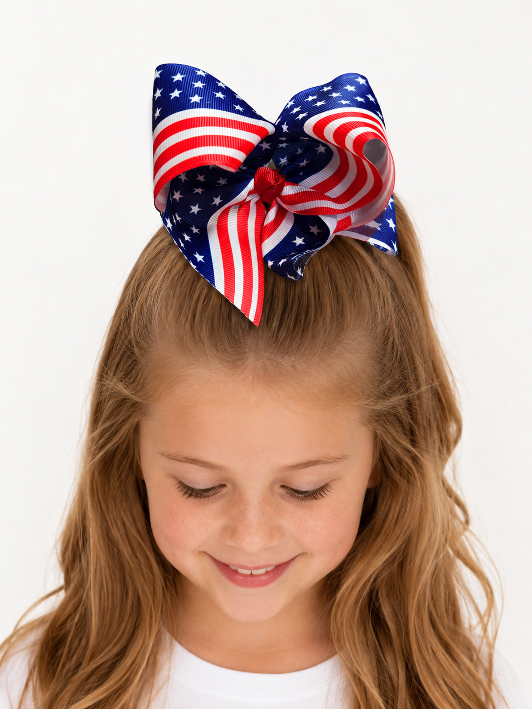 4th of July Red, White & Blue Kids Bow